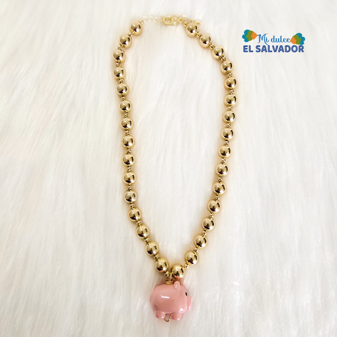 Cadena chunky dije cerdito