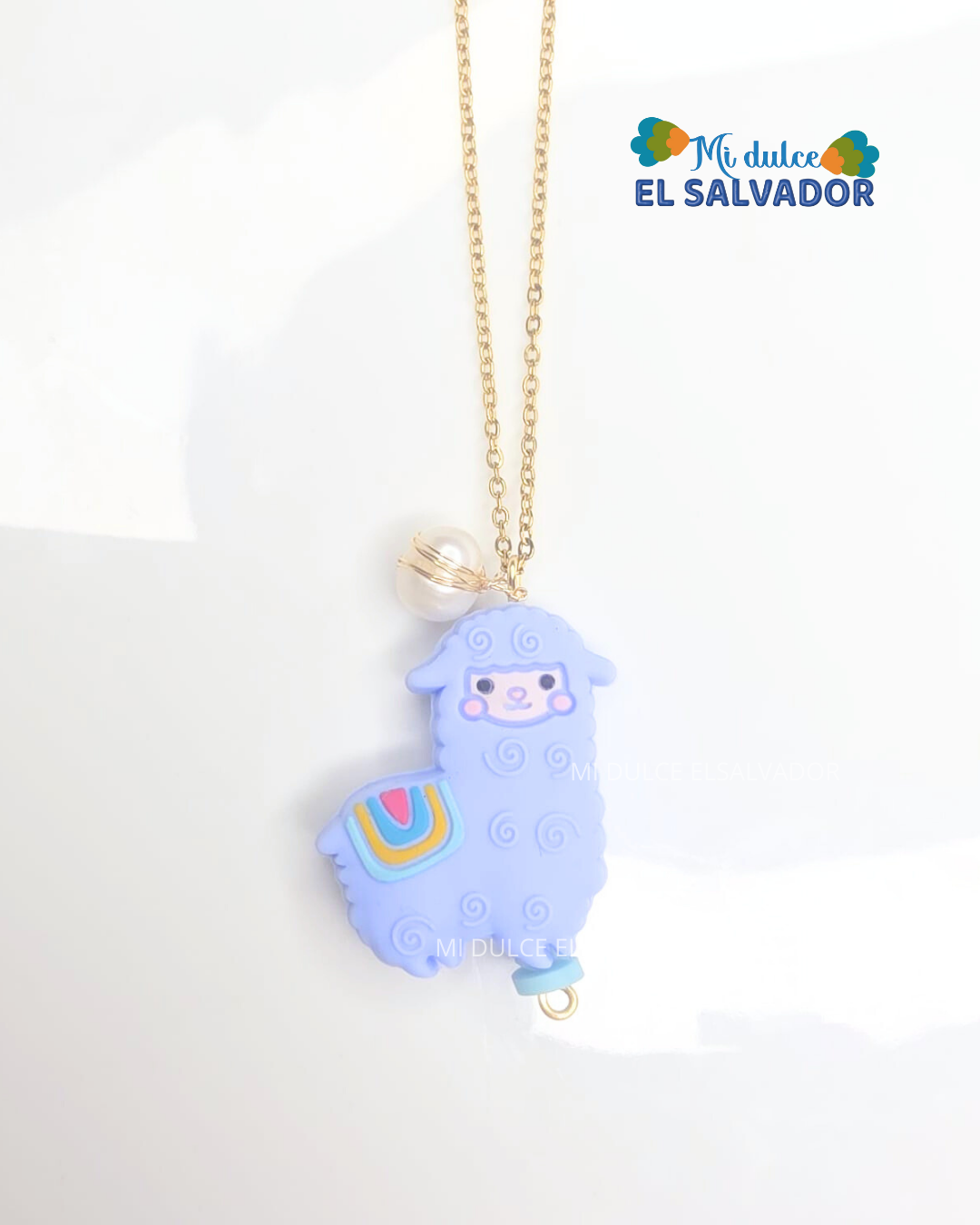 Cadena alpaca con perla cultivada