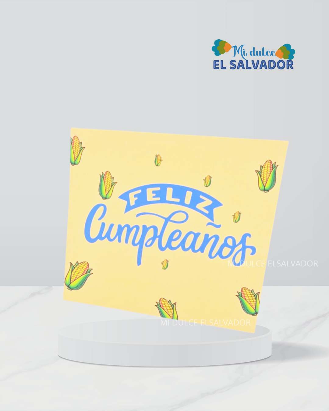 Tarjeta cumpleaños de elotes
