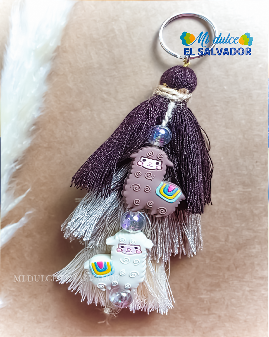 Llavero tassel alpacas