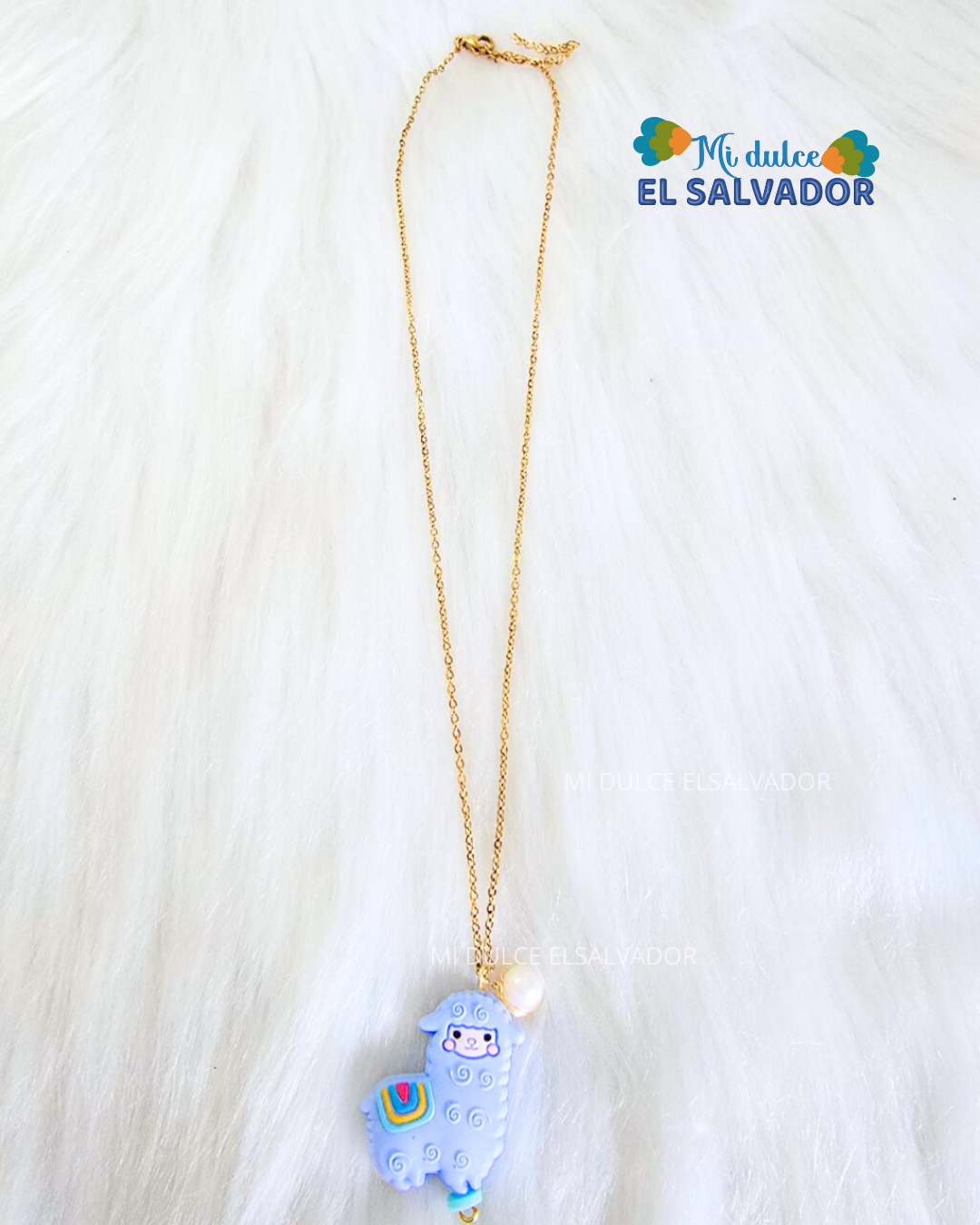 Cadena alpaca con perla cultivada