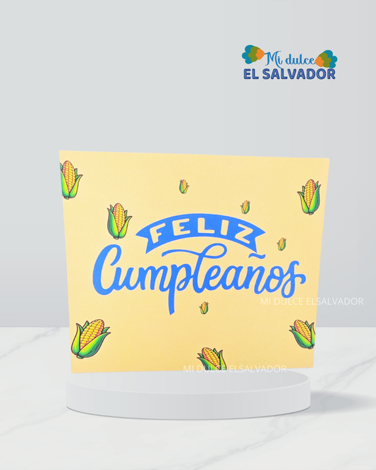 Tarjeta cumpleaños de elotes