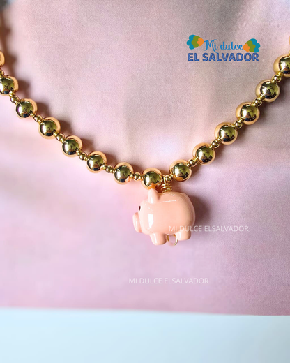 Cadena chunky dije cerdito