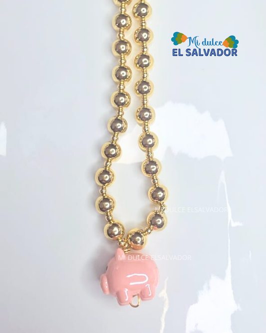 Cadena chunky dije cerdito