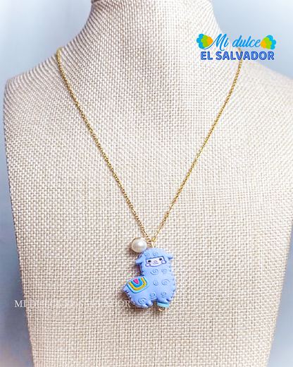 Cadena alpaca con perla cultivada