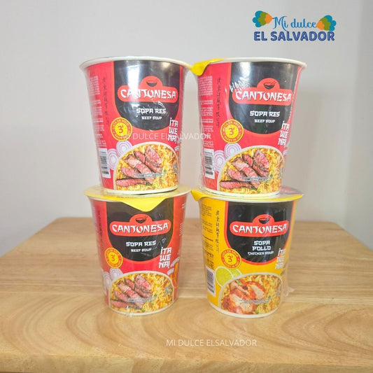 4 Pack Sopas cantonesas en vaso