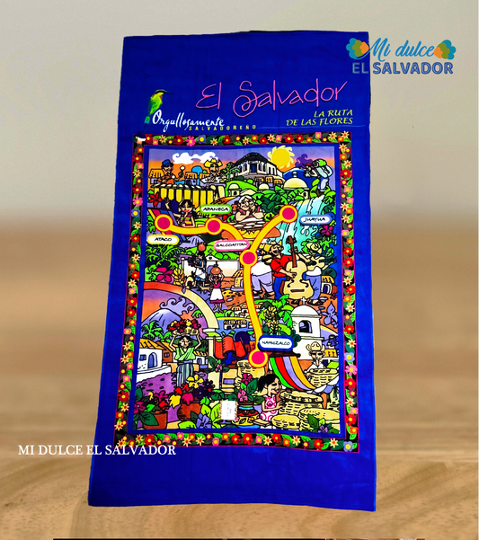 Toalla típica RUTA DE LAS FLORES